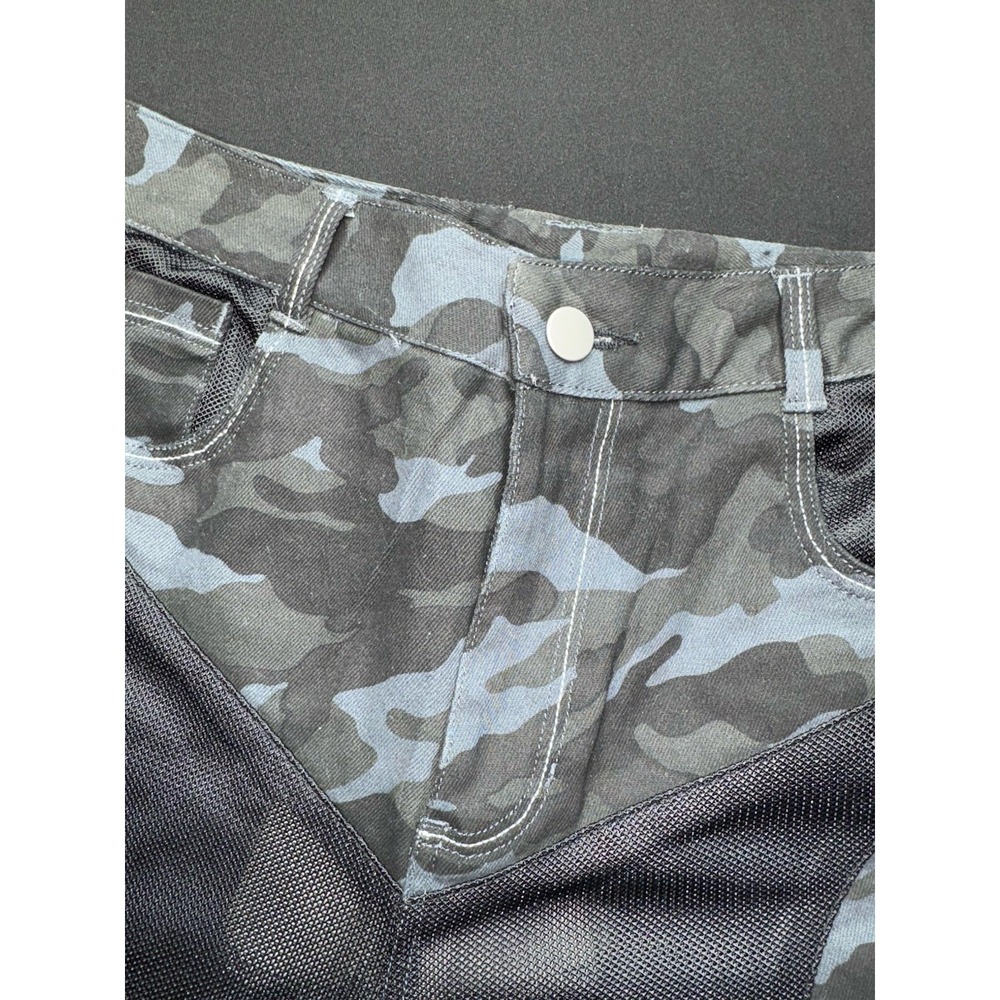 Mclula Motorcycle Riding Pants 30x30 Camo Tactical Mesh Armor Blue - Picture 4 of 12